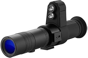 MEIVIYA Visión Nocturna Digital Dispositivo de visión Nocturna infrarroja con Puntero Cruzado de 850nm + mira láser táctica de búsqueda HD, Monocular, telescopio de IR