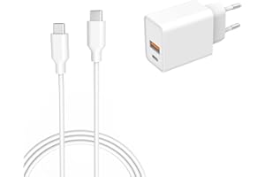 NICPOWER Schnell Ladekabel Ladegerät Kompatibel mit iPad Air, für iPad Pro, 13/12.9/11 Zoll, für iPad 10 Generation, für iPad Mini 6, iPad M4 M2 M1 2024 2022 2021 2020 Netzteil mit Kabel 1,8 Meter