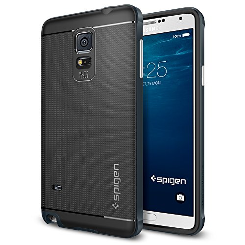 Spigen SGP11119 - Funda para Samsung Galaxy Note 4  Negro Azul oscuro