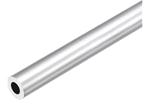 DMiotech (18mm OD x 10mm ID) Tubo Tondo in Alluminio 6063 Lunghezza 300mm Tubazione Metallico per Costruzione di Telaio Macchinari Progetti Fai Da Te