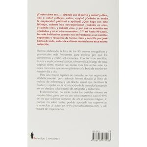 Ortografía fácil / Easy spelling: 99 Soluciones Para Tus Dudas Ortográficas Y De Redacción Más Habituales