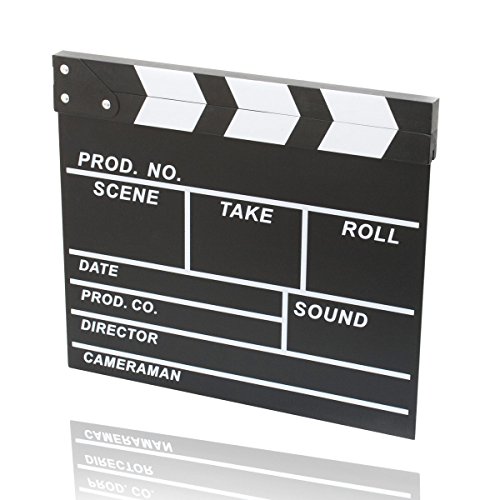 Filmklappe Regisseurklappe XXL – Hollywood Deko Regie Film Klappe Kreidetafel Requisite - 2