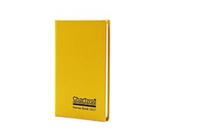 Exacompta - Ref 2637Z - Chartwell - Mining Transit Casebound Survey Book - 192 x 120mm in Size - Suitable for Use Outdoors & in Wet Conditions - Yellow