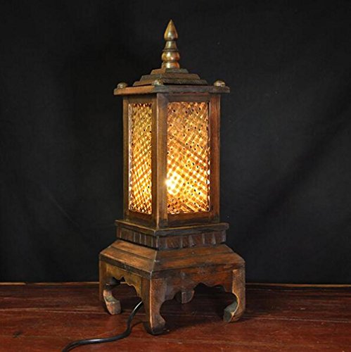Preisvergleich Produktbild Creative Retro Einfache Holz Tischlampe Wohnzimmer Schlafzimmer Büro Terrasse Studio Aisle Hotel Gallery Leselampe