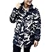 Produktbild Herren Mantel Camouflage Btruely Herbst Winter Verdickende Baumwolle Gepolsterte Winterjacke Männer Parka (L, Camouflage)