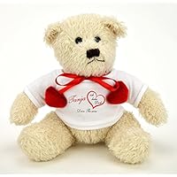 Kuschel/Stofftier Herzteddybär - Motiv 2 (ich liebe Dich) mit Wunschnamen