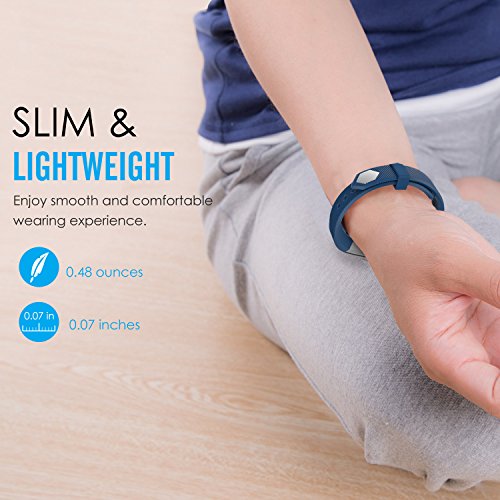 MoKo Fitbit Alta / Alta HR Armband – TPU Sport Fitness Ersatzschweißband Ersatzarmband Fitnessarmbänder Handgelenk-Bügel Sportarmband mit Verschluss für Fitness Armband Alta / Alta HR, Marineblau - 5