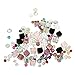Imported 100Pcs Assorted Crystal DIY Charms Hair Bow Beads Craft Accessory RS.315.00