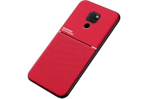 Kepuch Mowen Funda Case Carcasa Placa de Metal Incorporada para Huawei Mate 20 X - Rojo