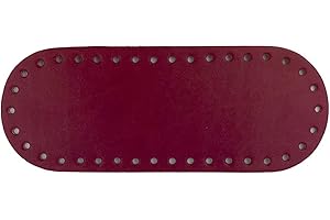 TRICOT CAFE' Tricot Cafè - Fondo borsa 21X8 Rosso Scuro 4746 - Fondo per borse Ideale per lavorare all' uncinetto in pelle ed ecopelle pensato per creare una borsa a uncinetto artigianale