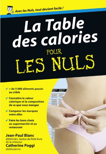 Table des calories Poche Pour les Nuls francais Table des calories Poche Pour les Nuls francais