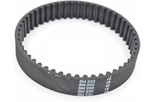 Geeyu Cinturón de Tiempo de 385-5 m de transmisión, Longitud 385-5M, Tono de 5 mm, 15/20/25 mm de Ancho, 390-5M HTD Cinturón de Goma Redondo sincrónico Piezas de Repuesto