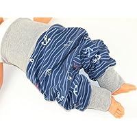 Baby Hose Größe 92/98 Lange Pumphose Mitwachshose - Anker