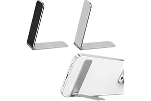 AUEFUDQ Ultradünner Handy Ständer, 2 Stück Unsichtbar Einstellbare Vertikale Horizontale Platzierung Telefonständer Telefonhülle Metall Kick Stand Kompatibel mit jedem Handy
