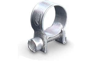 AUTOSILICONEHOSES.COM 10 Pack - 15mm > 17mm Mini Stainless Steel Fuel Line Hose Clamps