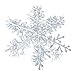 Produktbild Alxcio Weihnachten Baum Snowflake Innen/Outdoor Decor Xmas Christmas Tree Garten Dekoration Weiße Schneeflocken, 2er Packung, Durchmesser 23cm