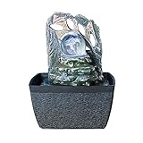 Hochdekoriert: Dieser exquisite Polyesterharzbrunnen hat ein hochdekoratives Design und die wunderschönen dunklen Töne verleihen jedem Wohnambiente einen Hauch von Stil.