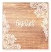 Produktbild Premium Gästebuch - Hochwertiges Hardcover-Buch mit 144 weißen Seiten Format 21 x 21 cm Hochzeitsgästebuch Geburtstag Hochzeit Kommunion Konfirmation Goldene Hochzeit Vintage Holzoptik Guest Book