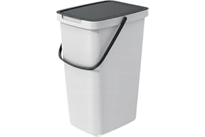 Keden Systema Q Cubo de Basura Cubo de Reciclaje (20L, Color Ceniza)
