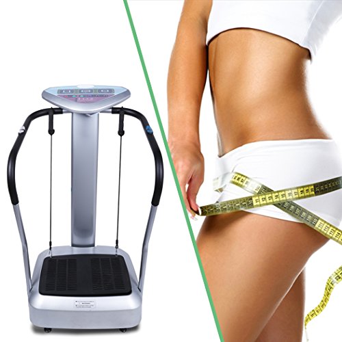 Befied Vibrationstrainer Schwingungstrainer Vibrationsplatte Ganzkörper- Fitnessgeräte Slim oszillierend Kalorienverbrauch bis 150 kg ink. LED-Display, Dehnbänder - 7