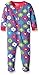 Hatley Baby Girls 0-24m Infant Footed Coverall Flower Hearts Footies, Multicoloured (Purple), 0-3 Months