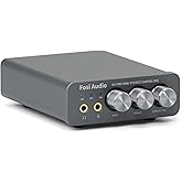 Fosi Audio K5 Pro Kopfhörerverstärker, USB C DAC Verstärker Kopfhörer HiFi, USB/Optisch/Koaxial/Mikrofon Eingänge auf 3,5 mm 