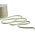 Furlanis - Ruban Satin Double Face, Tissu Italien - Vert Pomme, 3 Mm X 100 M