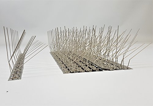 5 Meter (10 St.) Schwalbenabwehr Schwalbenabwehrspikes Taubenabwehr komplett aus Edelstahl, 50 cm lang