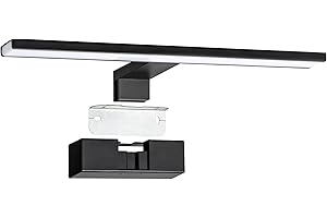 SEBSON® LED Lampada da Specchio per Bagno 40cm, IP44, Luce Armadio + Lampada da Parete + Lampada Morsetto, Bianco Neutro 4000K, 8W, 600lm 230V - 400x128x50mm