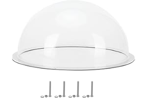 Cryfokt Dog Fence Window, Clear View Dome Pet Peek Window, Acrylic, Transparent, 13x6.5 inches (33x16.5 cm), Fits Dog House, Chicken House, Backyard Fences