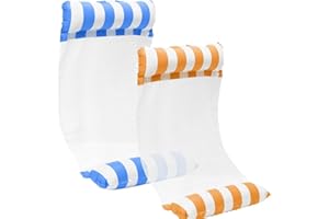 Generic Seinal Aufblasbare Wasserhängematte Schwimmbett 4 in1 Luftmatratzen für Pool Loungesessel Pool Lounge luftmatratze aufblasbare hängematte Schwimmbad Strand (Blau+Orange), ‎24.8 x 23.4 x 5 cm