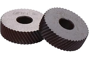 OSALADI Set Di 2 Ruote Zigrinate in Acciaio Utensile Per Zigrinatura Grossolana Ruota Lineare Diagonale Per Utensile