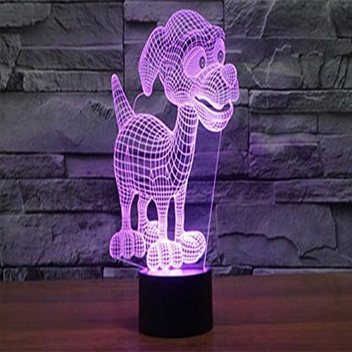 Illusion 3D Light – Toproad LED Night Light 3D Table/Desk Lamp Bedroom Deco Light Art Sculpture Changeable Unique Light
