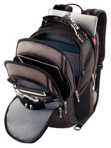 Wenger 600628 aktualisieren 15  MacBook Pro Rucksack  Anti-Scratch Futter mit dedizierten 10  iPad Tasche in schwarz grau  20 Liter 