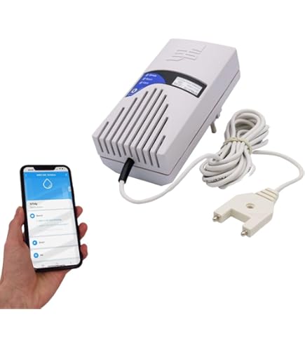 Schabus Watermelder WWD 450 met sensorkabel Smart. Apparaat via Smart-Life-app toevoegen en in geval van alarm extra push-upbericht aan smartphone