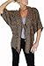 ICE (7455-3) Chunky Soft Hair Knit Tie Front Cardigan Brown (SM)
