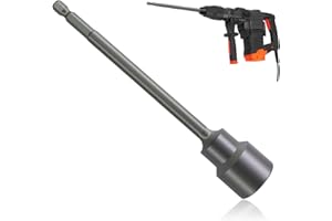 ORMROMRA Stand Jack Extension Socker, 150mm Length, 19mm Magnetic Nut, Quick-Change Hex Shank, Caravan Corner Steady Drill Adaptor, Leg Winder Drill Attachment for Caravan