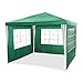 Produktbild HG® 3x4m Festzelt Pavillon grün Gartenzelt Wasserdicht Vereinszelt für Garten Camping Strand Strandzelt geeignet mit Stahlkonstruktion inkl. 4 abnehmbaren Seiten