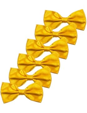 Kinder Fliege Schleife Bereits Gebunden - 6 Packung von Verstellbar Pre Tied Bowties für Hochzeit Party