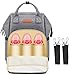 Produktbild Baby Wickelrucksack Wickeltasche Multifunktional Oxford Große Kapazität Babytasche Kein Formaldehyd Reise Rucksack für Unterwegs,Mama Wickeltasche Rucksack Reisetasche (Grau)