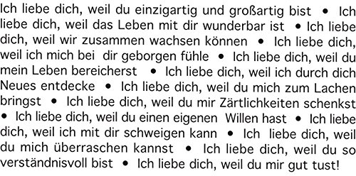 WORTLICHT – ICH LIEBE DICH WEIL… SPRECHENDE KERZE - 3