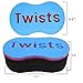 Wash Curly Short Hair Sponge Dirty Hair Curlers Sponge (Blue)