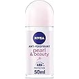NIVEA Pearl & Beauty Anti-Perspirant Deodorant Roll-On (50ml, Pack of 6)