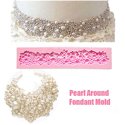 3D Pearl um Fondant Schimmel Silikon Form Kuchen dekorieren Tool