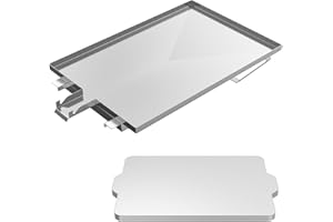 BMMXBI BAC475 Drip Pan Tray Kit for Traeger TFT18KLD, Heat Baffle and Grease Drip Tray Liners Kit for Traeger Scout & Ranger Pellet Grills, Drip Pan Replacement Parts for Traeger BAC458 Drip Tray Liners