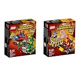LEGO Marvel Super Heroes 2er Set Mighty Micros 76071 76072 Spider-Man vs Scorpion + Iron Man vs Thanos - Leg