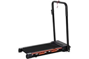 HOMCOM Electric Motorized Treadmill Walking Machine Foldable - 0.5hp | 1 to 6 km/h | Indoor Fitness Exercise Gym w/Remote Control