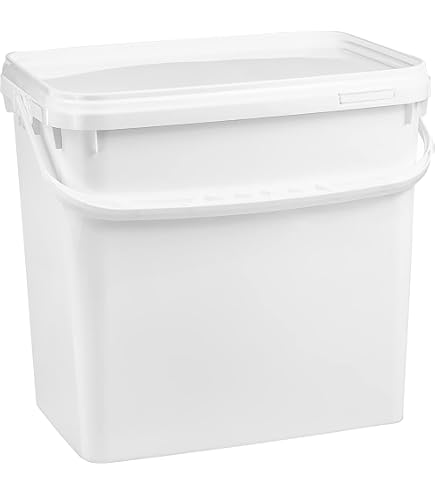 Seau Alimentaire Avec Couvercle 6 Seaux Alimentaires Üka 5,4L - Polypropylène Blanc Hermétique - Empilables Sans BPA Seaux Plastique Sans BPA Seau Alimentaire Avec Couvercle 6 Seaux Alimentaires Üka 5,4L - Polypropylène Blanc Hermétique - Empilables Sans BPA Seaux Plastique Sans BPA