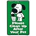 Produktbild Cute keine Hunde Pooping Zeichen, Bitte reinigen, die Nach Ihren Hund Poop Pet, ohne Metall Hof Schilder, 20,3 x 30,5 cm