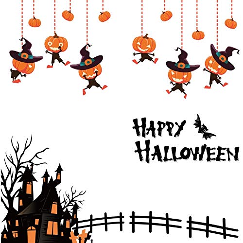 HONGCHENG Ventana de Halloween Pegatinas/Adhesivos aferra Ventana for Halloween/Decoración Kit for Cuartos de los niños de guardería Barra del Partido de Halloween